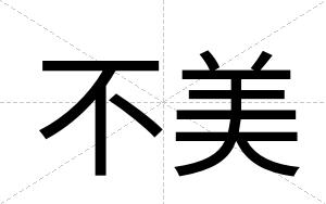 不美 不美