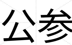 公参 公参