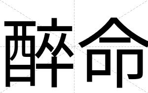 醉命