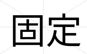 固定