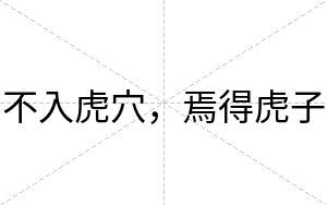 不入虎穴,焉得虎子 不入虎穴,焉得虎子