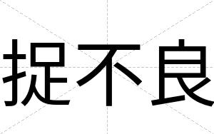 捉不良 捉不良