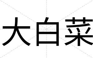 大白菜 大白菜