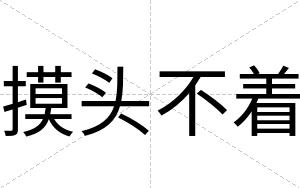 摸头不着 摸头不着