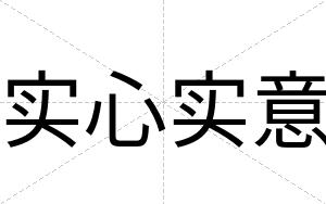 实心实意