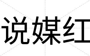 说媒红