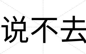 说不去 说不去