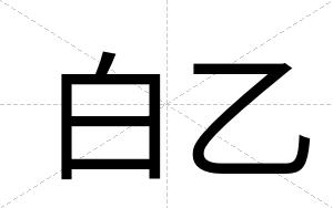 白乙 白乙