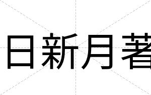 日新月著