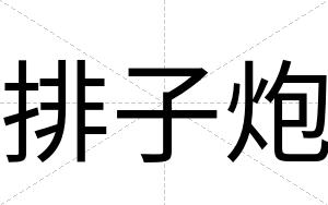 排子炮