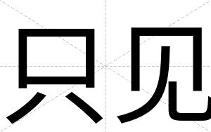 只见