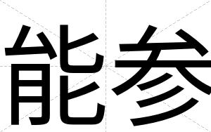 能参 能参