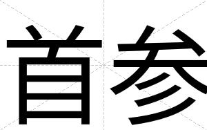 首参 首参