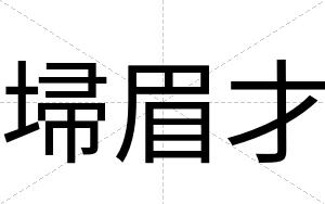 埽眉才 埽眉才