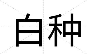 白种 白种