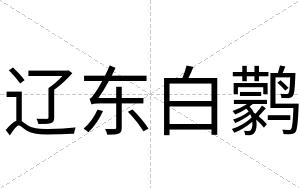 辽东白鹲 辽东白鹲