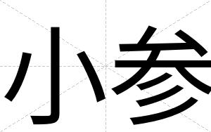 小参 小参