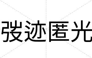 弢迹匿光