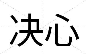 决心