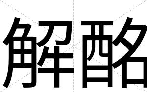 解酩
