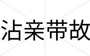 沾亲带故