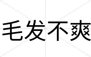 毛发不爽 毛发不爽