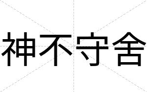 神不守舍 神不守舍
