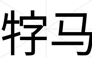 牸马