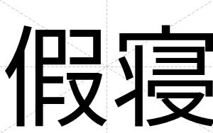 假寝