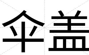 伞盖