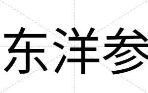 东洋参 东洋参