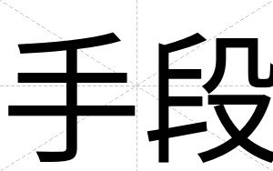 手段