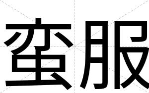 蛮服