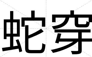 蛇穿