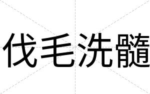 伐毛洗髓