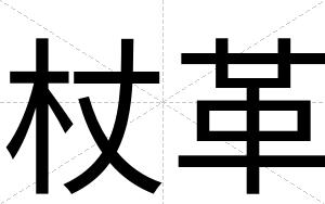 杖革