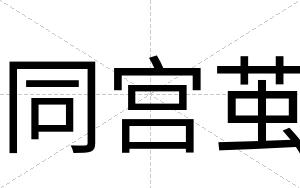 同宫茧