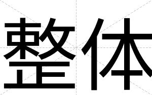 整体