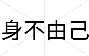 身不由己 身不由己