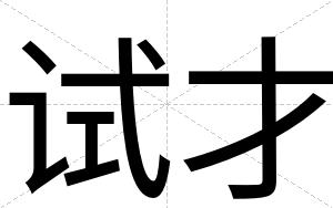 试才 试才