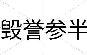 毁誉参半 毁誉参半