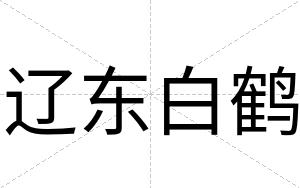 辽东白鹤 辽东白鹤