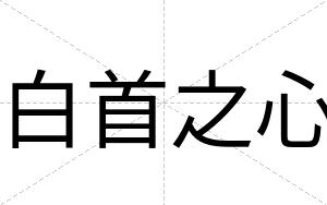 白首之心 白首之心